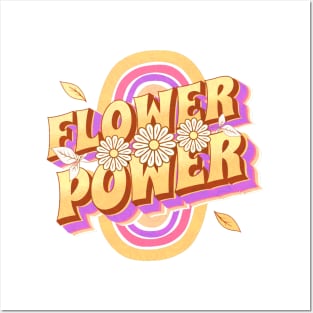 flower power hippie Posters and Art